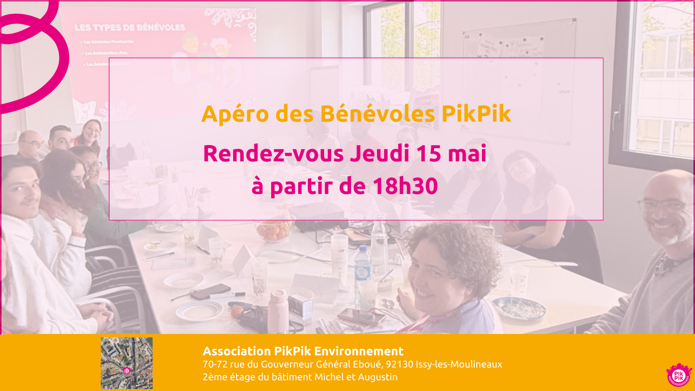 Apéro mensuel des bénévoles – mai