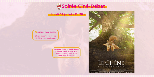 Visuel Ciné-débat Le Chêne