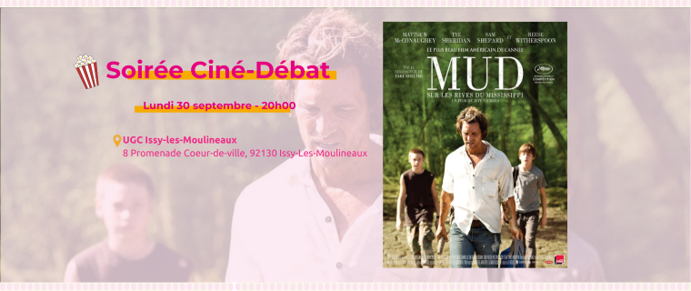 Ciné-débat « Mud » – Lundi 30 septembre